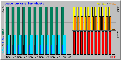 Usage summary for vhosts